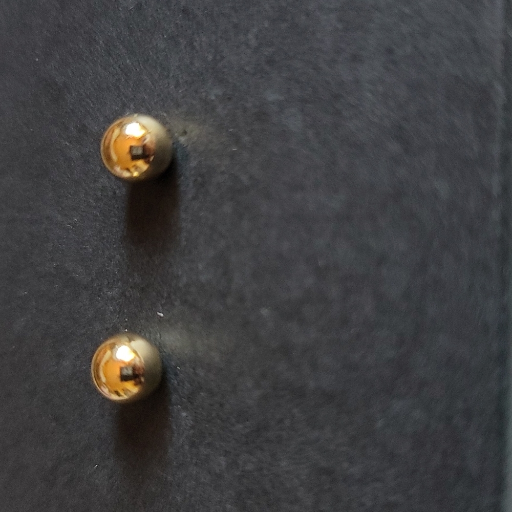 Large Gold Plated Ball Earrings